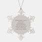 Principal's Funny Snowflake Ornament, Gifts from Men to Principals, Christmas Unique Gifts - Image 1