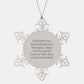 Funny Radiation Therapist Gifts, Snowflake Ornament, Caution: I Have Stories to Tell, Gifts from Friends to Radiation Therapist Men, Unique Christmas Unique Gifts for Him - Image 1