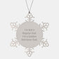 Golden Retriever Dad's Funny Snowflake Ornament Gifts from Men to Family for Christmas - Image 1