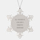 Gifts for Domestic Shorthair Cat Lovers - Snowflake Ornament, Inspirational, Christmas Unique Gifts from Friends, Family - Image 1