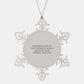 Funny Gift Ideas for Funeral Director Women, Snowflake Ornament with Inspirational Quote, Christmas Unique Gifts from Family to Friends, Gifts for Women - Image 1