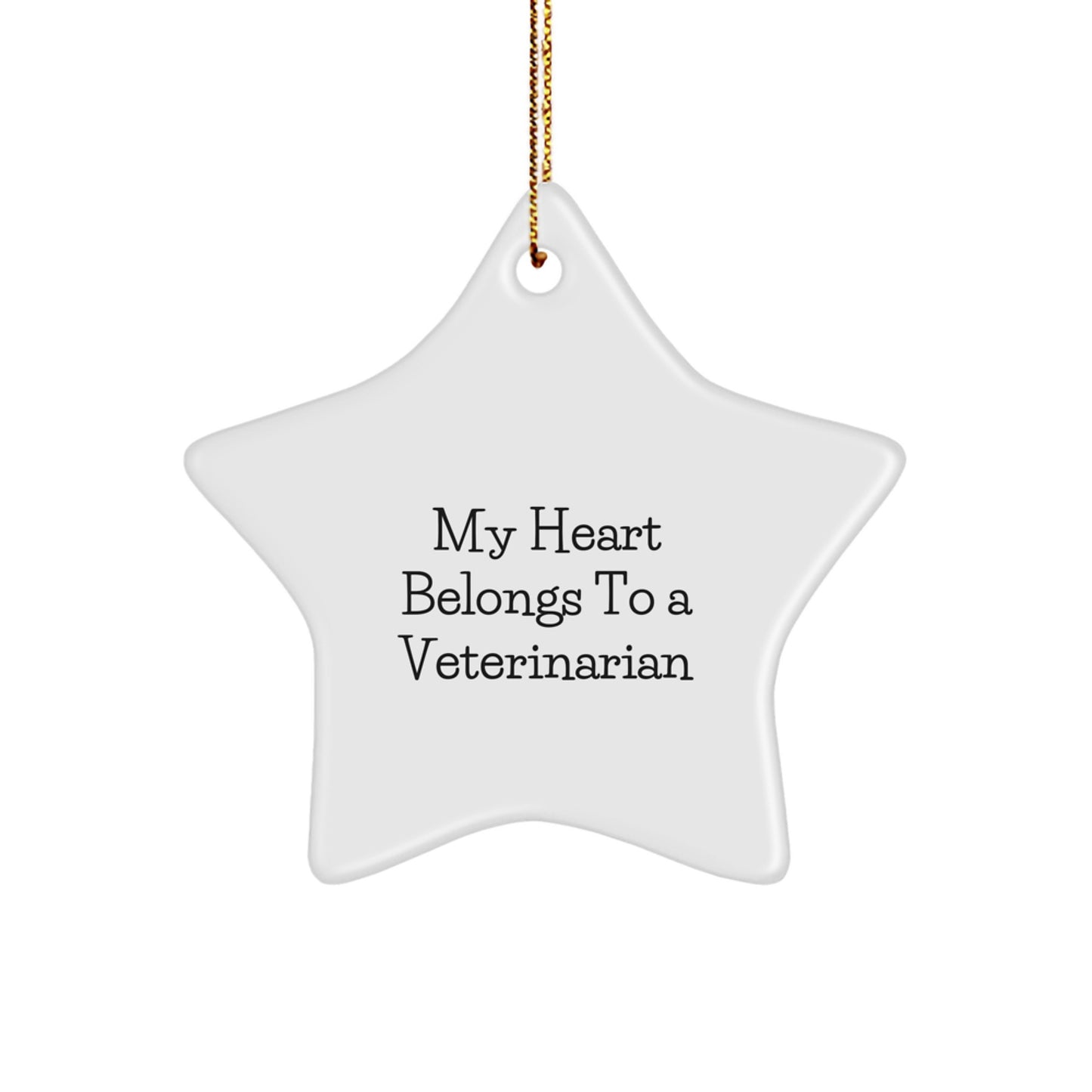 Funny Veterinarian Star Ornaments for Christmas Unique Gifts from Men to Women Friends Family - Image 1