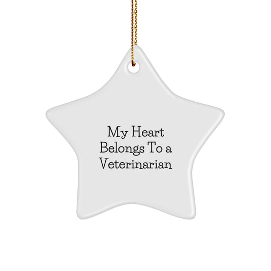 Funny Veterinarian Star Ornaments for Christmas Unique Gifts from Men to Women Friends Family - Image 1