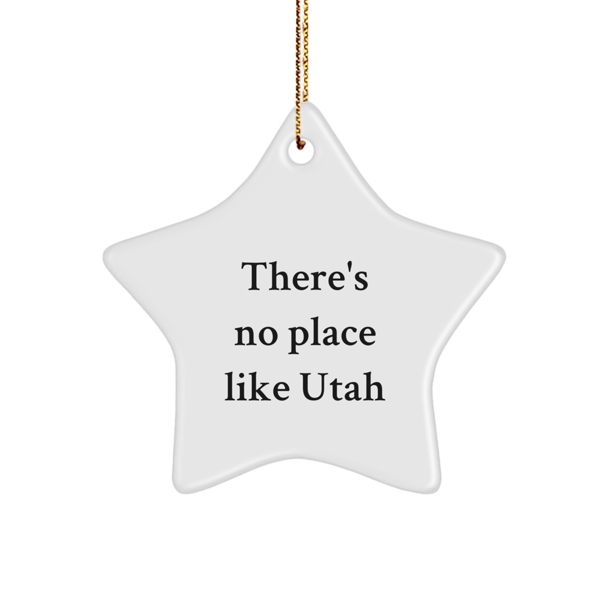 Funny Utah Star Ornament Gifts from Family to Friends Men Women Christmas Unique - Image 1