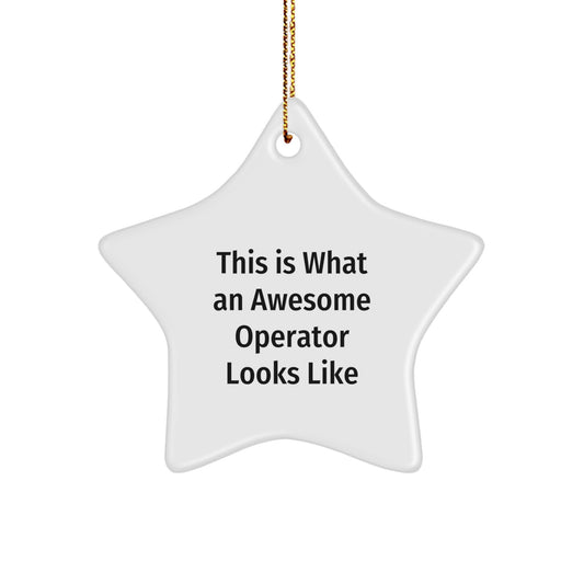 Funny Operator Gifts from Friends, Perfect Star Ornament for Christmas - Image 1