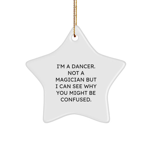 Funny Dancer Star Ornament Gifts from Friends for Christmas Unique Decorations Dancer Lover - Image 1