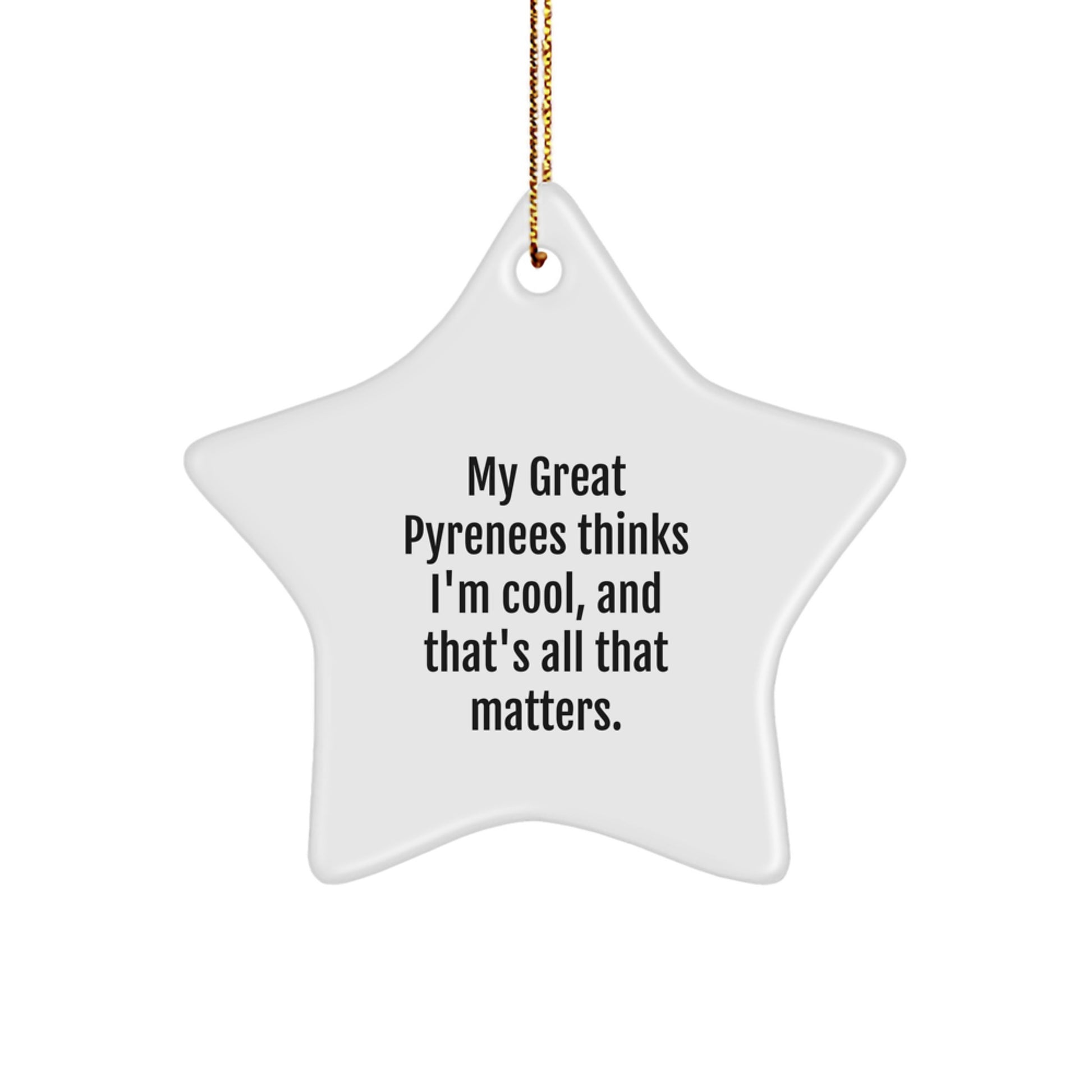 Funny Great Pyrenees Dog Gifts, Star Ornament Quote, Christmas Memorable Presents from Family to Great Pyrenees Dog Lovers, Unique Christmas Unique Gifts for Men, Women, Friends - Image 1
