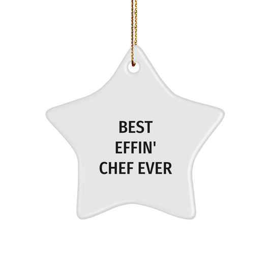 Funny Chef Star Ornament Gifts from Friends and Family for Christmas Unique Gifts - Image 1