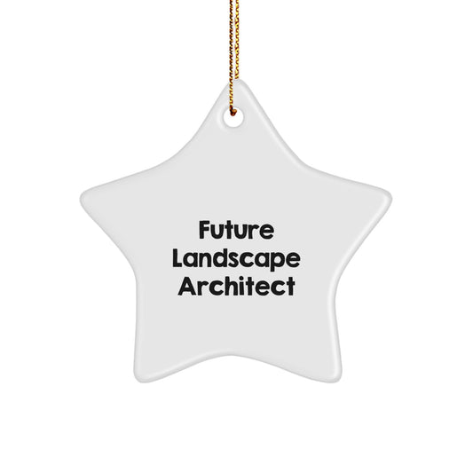 Funny Future Landscape Architect Gifts from Friends, Unique Star Ornament for Landscape Architect, Christmas Star Decor - Image 1
