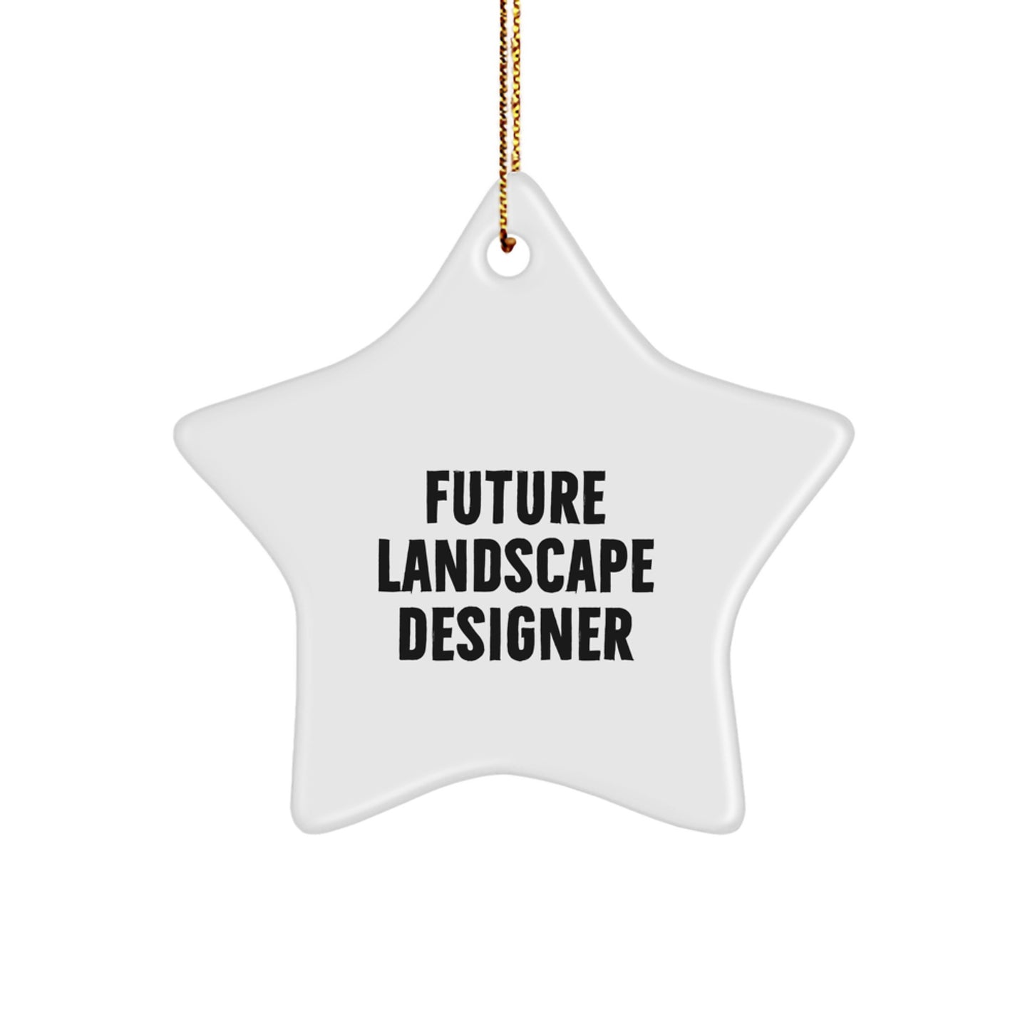 Funny Future Landscape Designer Gifts from Friends, Inspirational Star Ornament for Christmas Unique Gifts for Men or Women - Image 1