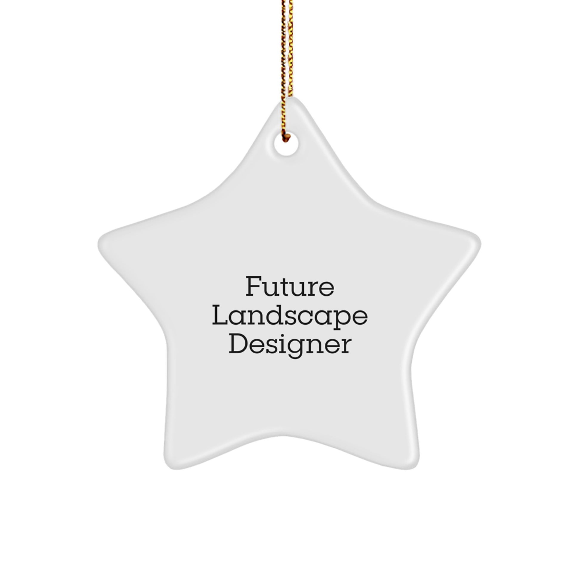 Funny Future Landscape Designer Star Ornament, Gifts for Landscape Designer, Christmas Unique Gifts from Friends, Family, or Coworkers - Image 1