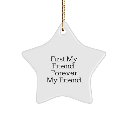 Funny Friend Star Ornament Gifts from Men Women Friends Coworkers Family - Perfect for Christmas Unique Gifts - Image 1