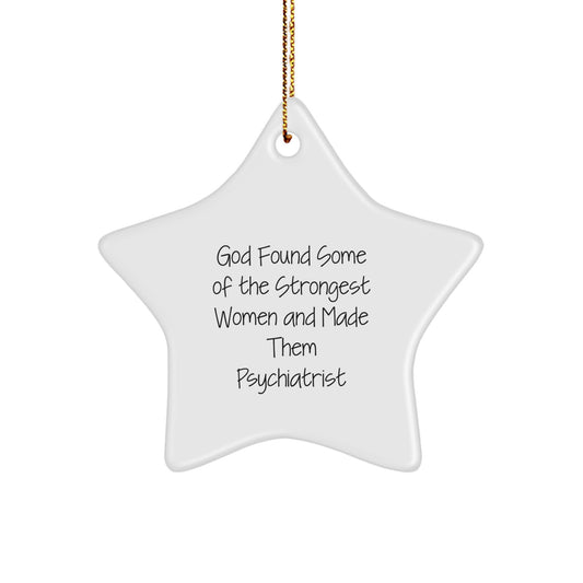 Funny Psychiatrist Star Ornament Gifts from Women for Christmas Unique Gifts - Image 1