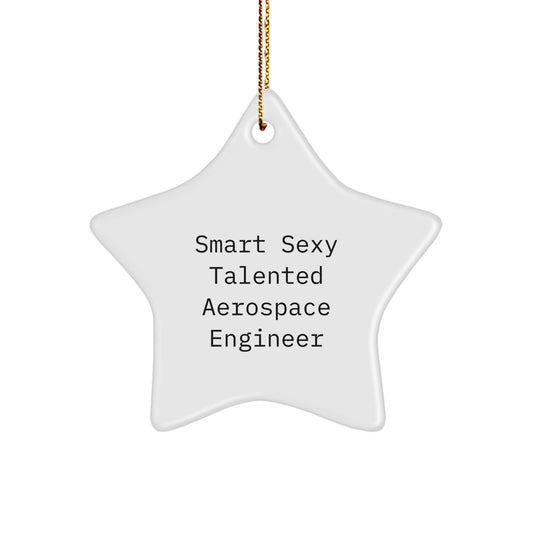 Funny Aerospace Engineer Gifts from Friends - Smart Sexy Talented Star Ornament for Christmas Unique - Image 1