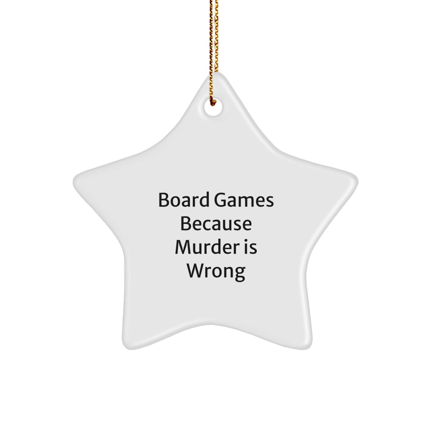 Funny Board Games Gifts for Men Christmas Star Ornament from Family - Image 1