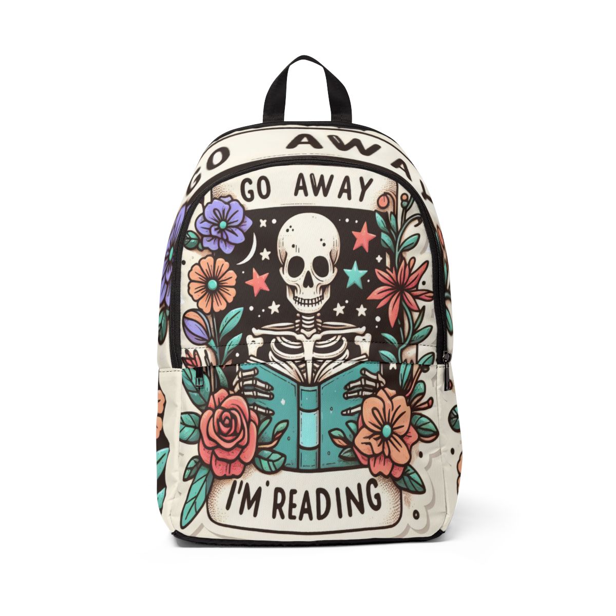 Book Lover Floral Waterproof Backpack