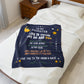 Daughter Life is Tough Velvet Soft Blanket