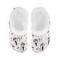 Scary Ghost Fleece Lined Adult Unisex Clogs