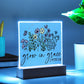 Floral Bible Verse Acrylic Plaque