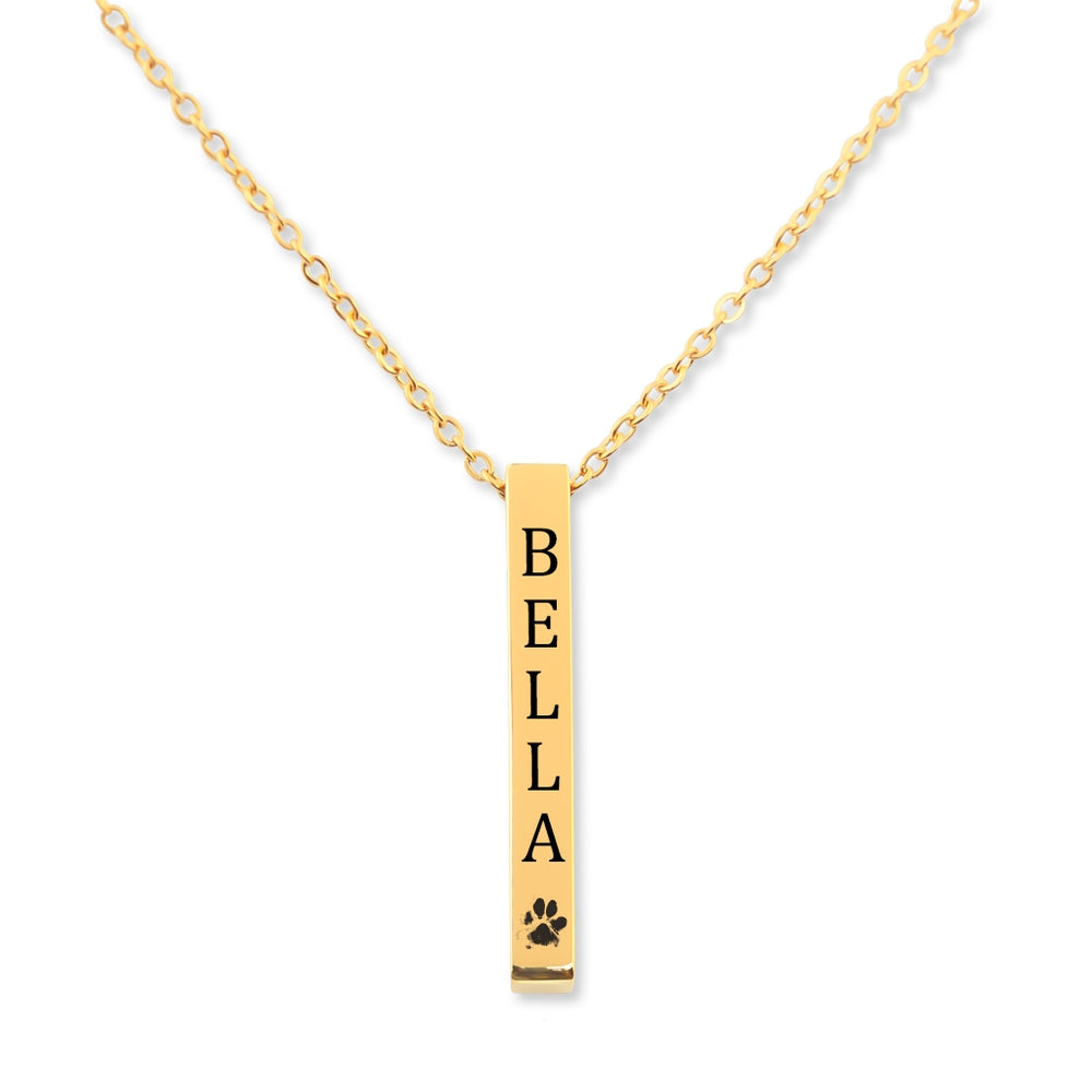 Pet Name Horizontal Necklace