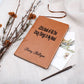Daily Journal, Personalized, Leather