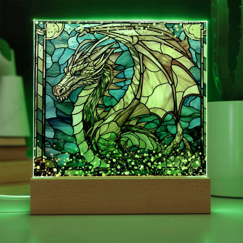 Suncatcher Dragon Plaque and LED Light