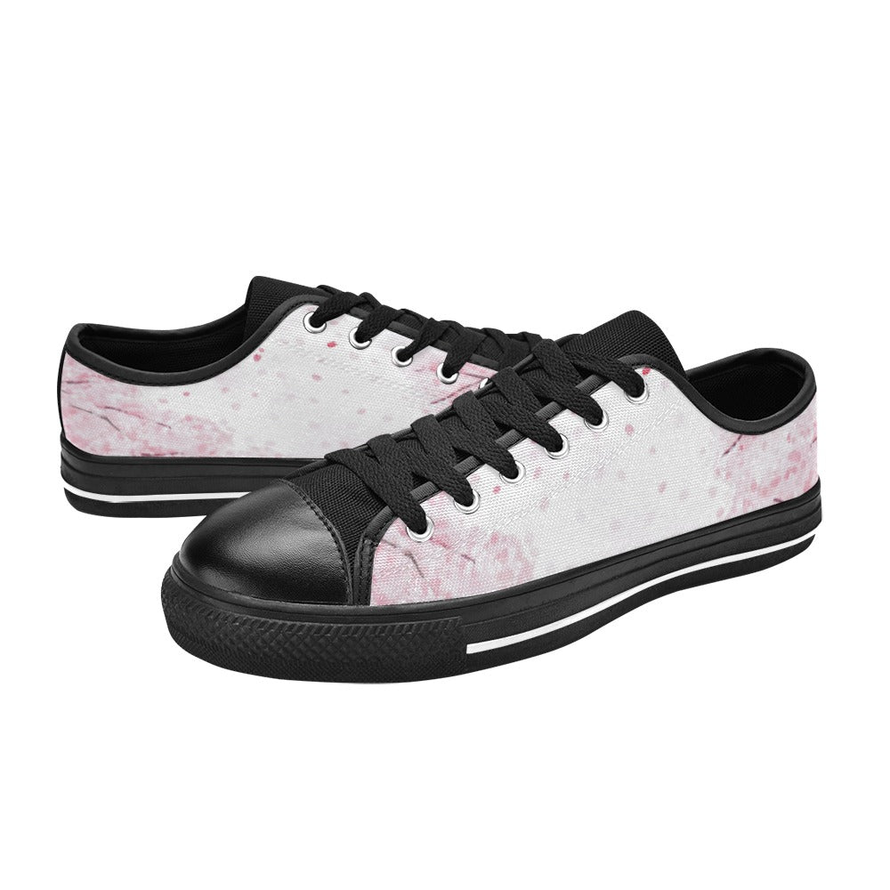 Pink Tree Canvas Women's Sneakers