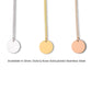 Custom Message Circle Necklace
