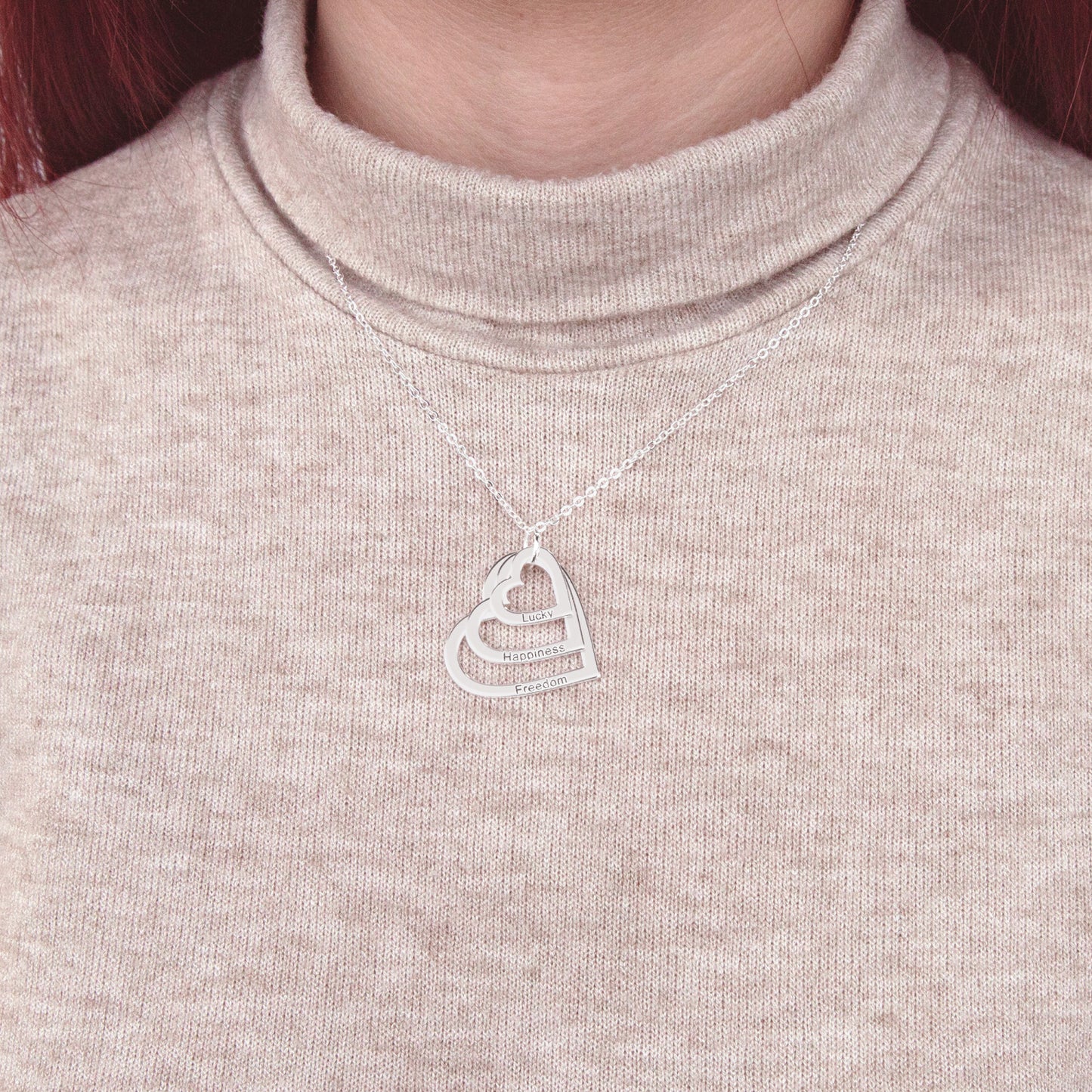 Custom Multiple Heart Necklace