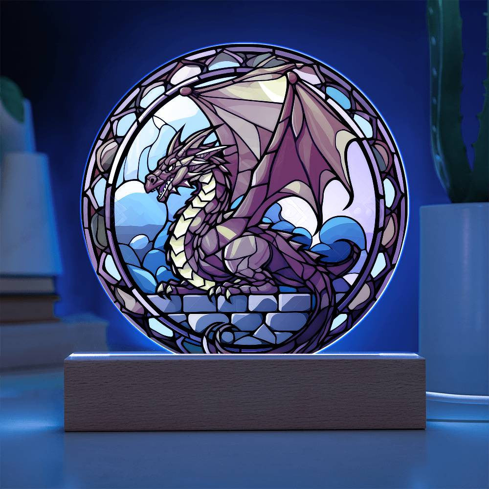 Personalized Dragon Plaque and Night Light