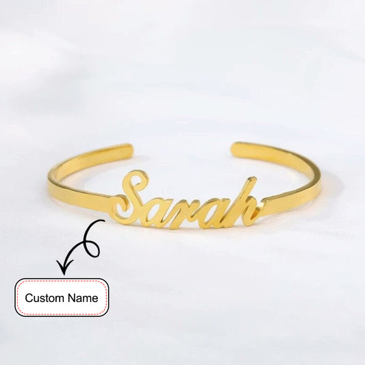 Personalized Name Cuff Bracelet