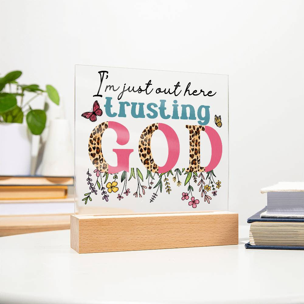 Floral Faith Acrylic Plaque