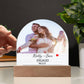 Personalized Engaged Dome Plaque