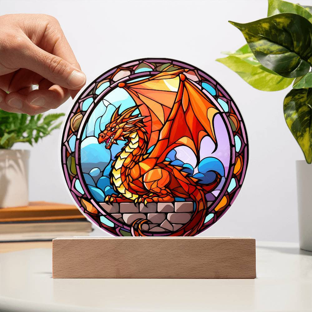 Personalized Dragon Plaque and Night Light