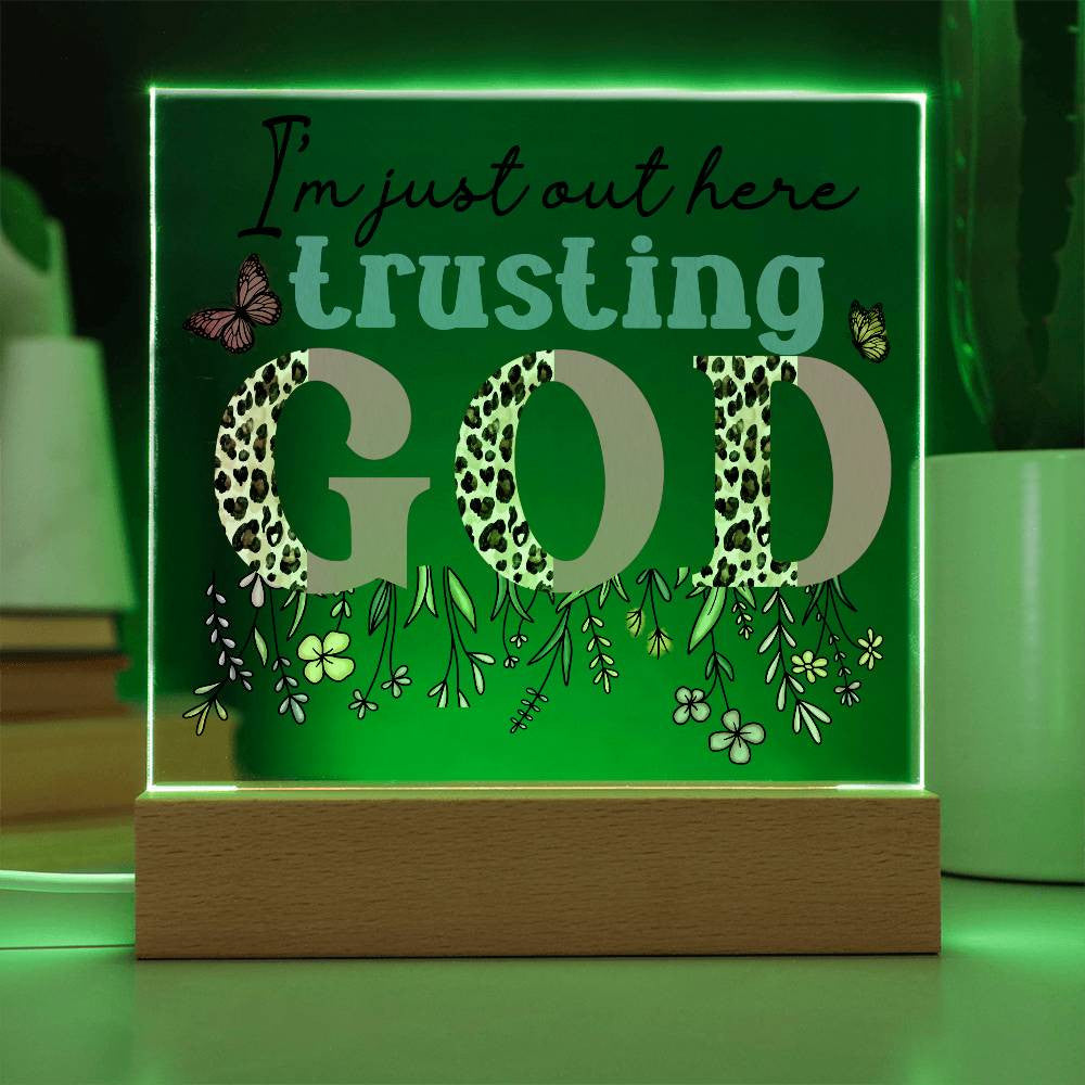 Floral Faith Acrylic Plaque