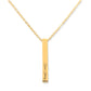 Personalized Couples Necklace - Unisex Horizontal Jewelry