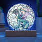 Dragon Stained Glass Acrylic Plaque and Nightlight