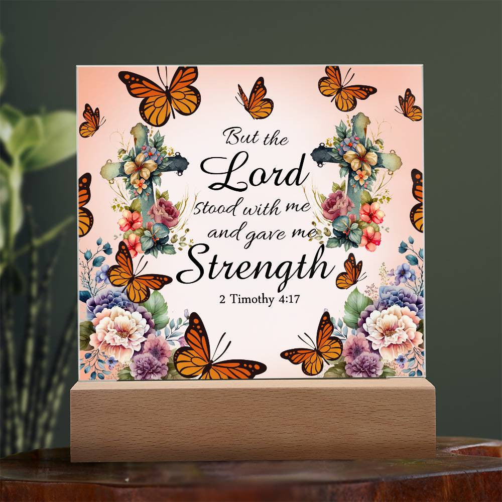 Religious Strength Acrylic Plaque