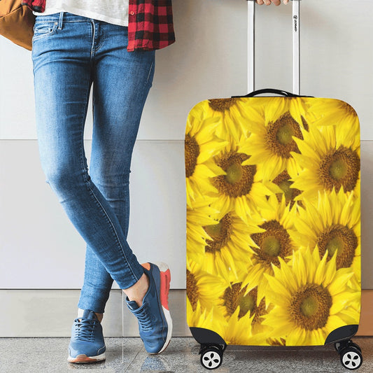 Sunflower Luggage Cover ( Medium )