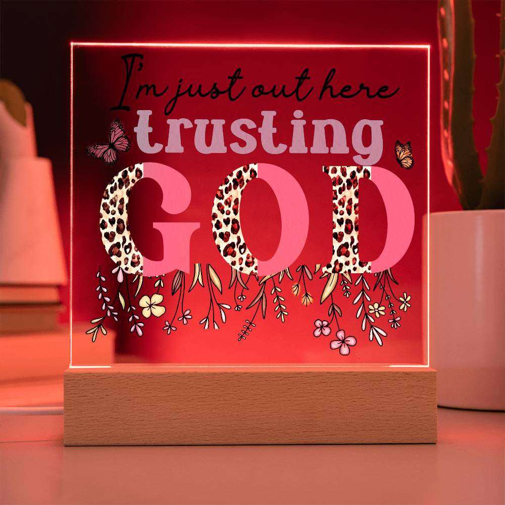 Floral Faith Acrylic Plaque