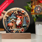 3D Santa Gnome Plaque and Ornament