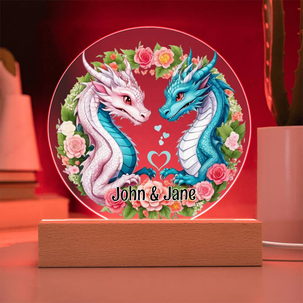 She Dragon He Dragon Plaque