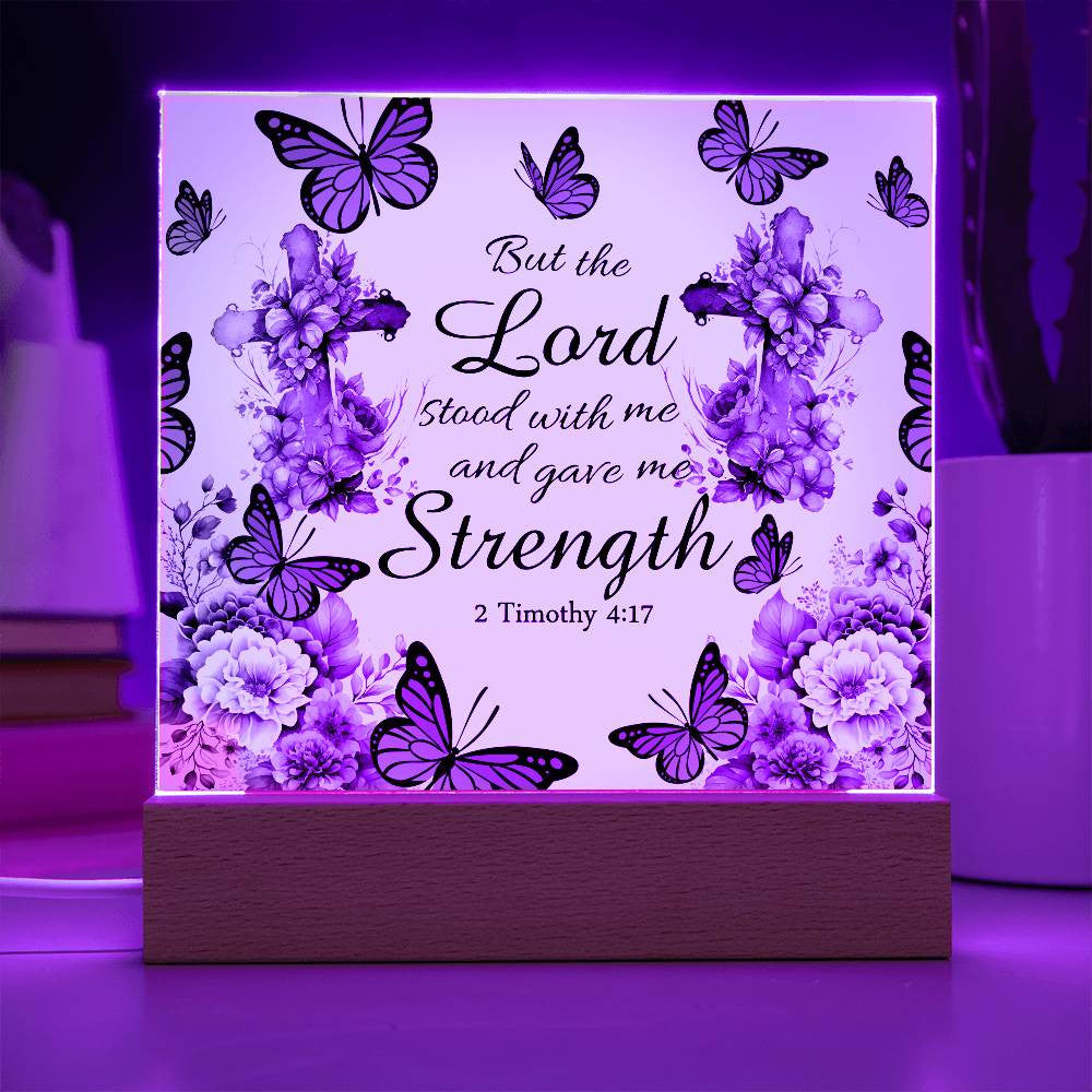 Religious Strength Acrylic Plaque