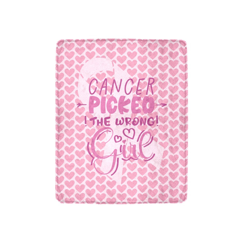 Cancer Picked the Wrong Girl Blanket