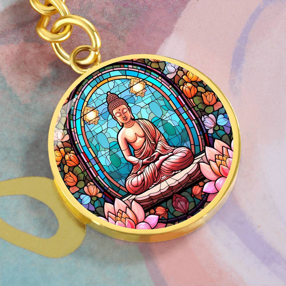 Personalized Buddha Pendant Keychain