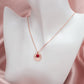 Personalized Birthstone Circle Necklace - Handcrafted in 925 Silver