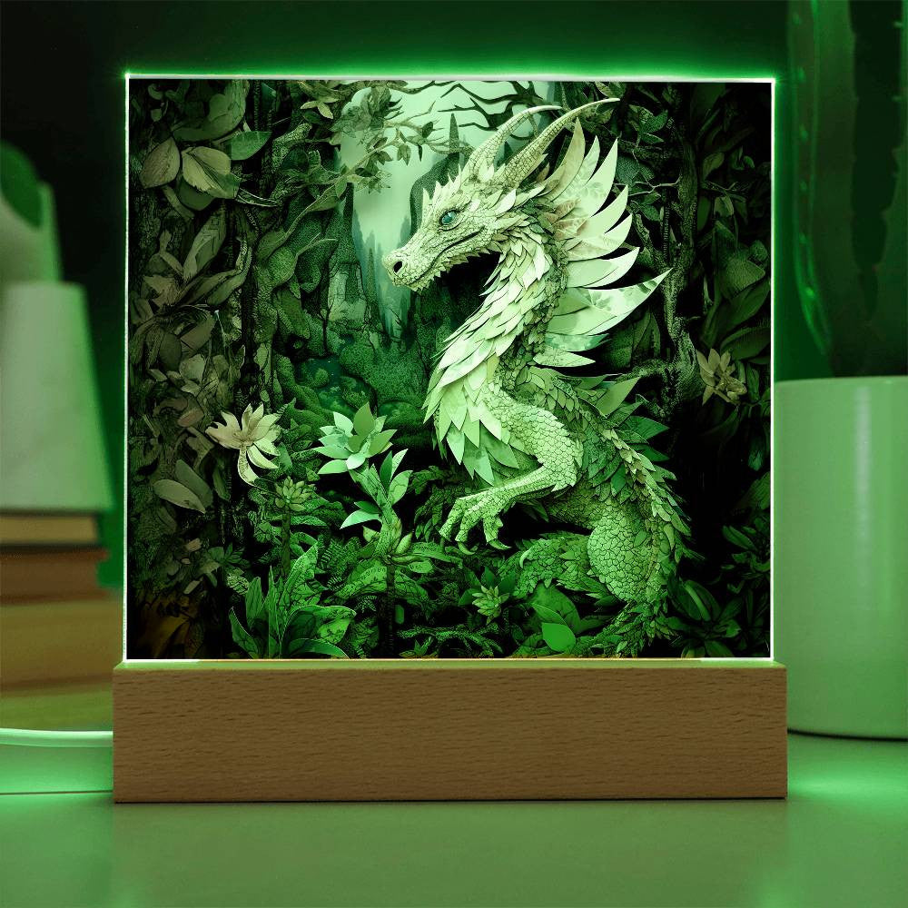 Dragon Lover Plaque and LED Light