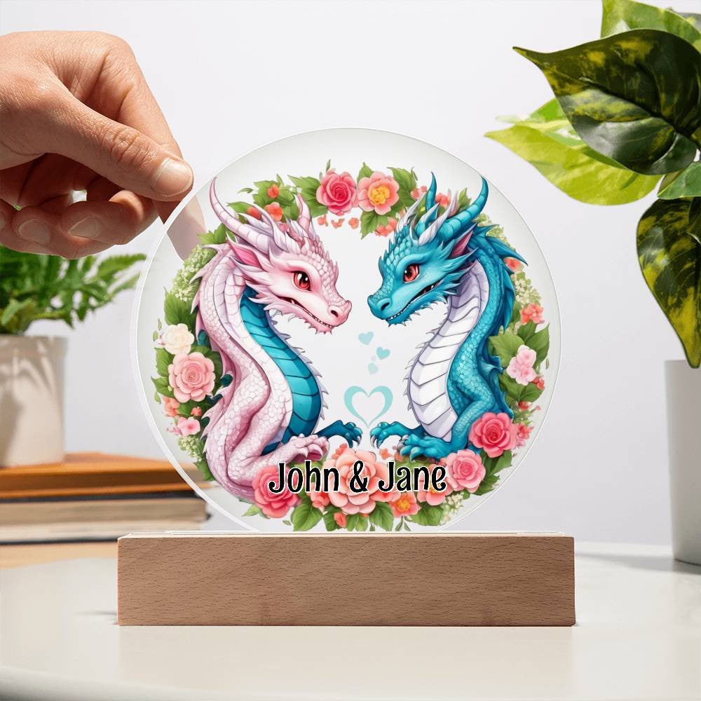 She Dragon He Dragon Plaque