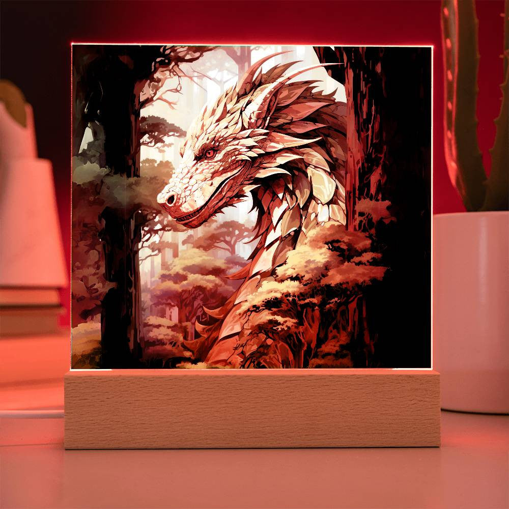 Dragon Plaque and LED Light