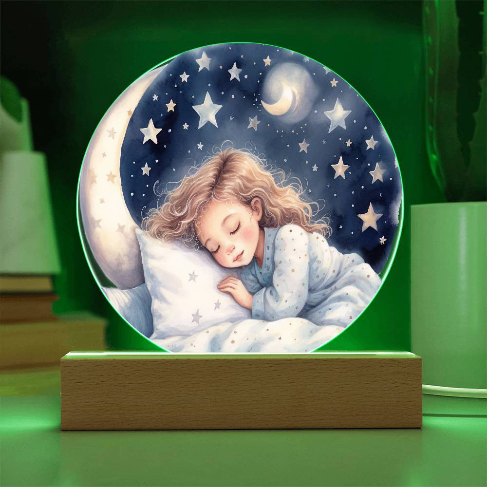 Personalized Stars and Moon Night Light